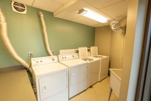 Free laundry on every floor.