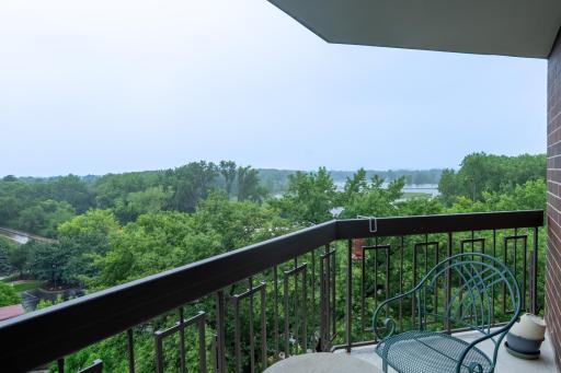 View from balcony. This corner/end unit gets so much natural light and at certain times of year sunrise views on one side and sunset views on the other side.