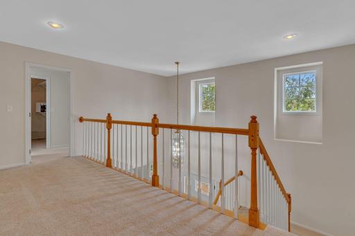 Upper level overlooking foyer.