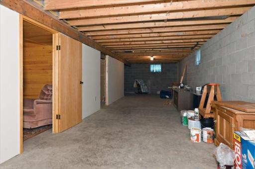 Walk out lower level with some finished spaces and tons of room for storage.