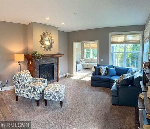 Cozy up around the fireplace for quiet evenings. Tons of natural light in the day.