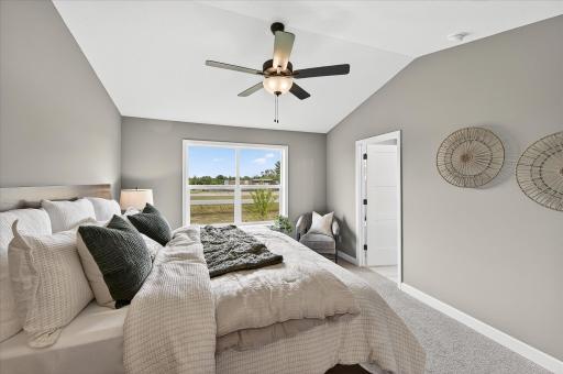 Primary suite - photos are of a staged model home of the same floorplan. Selections and colors may differ.