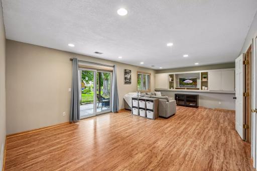 Walkout lower level. Great entertaining space to fill with a pool table, basement bar, additional sitting area...get creative and make the space yours!