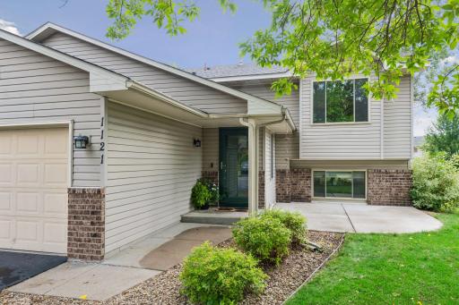 Enjoy a quiet morning with a cup of coffee on your front patio.