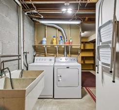 laundry tub in laundry room