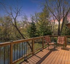 pond view from back deck