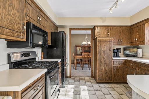 tons of cabinets plus pantry