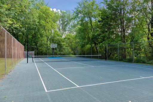 private pickleball/tennis court