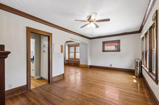 Original woodwork shines in this home!