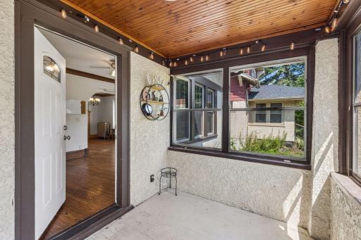 Cute little front porch is the perfect reading nook and great people watching.
