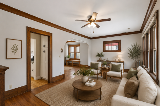Virtually Staged Living Room. Cute isn't it?