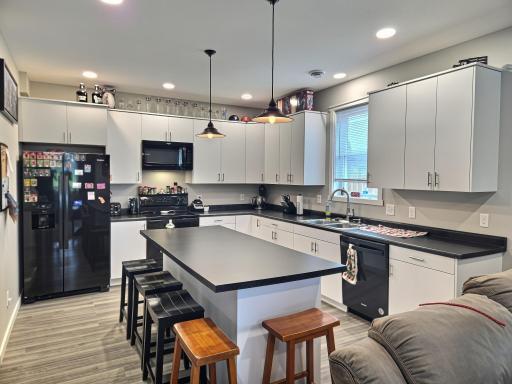 Kitchen with large center island