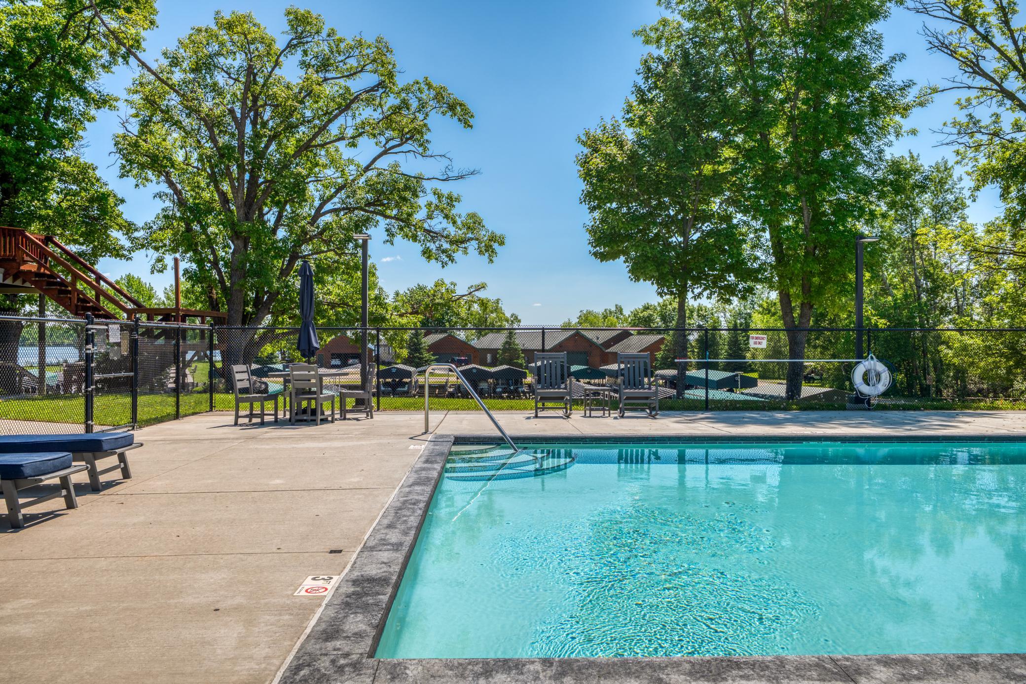 Heated Pool and relaxing sun deck
