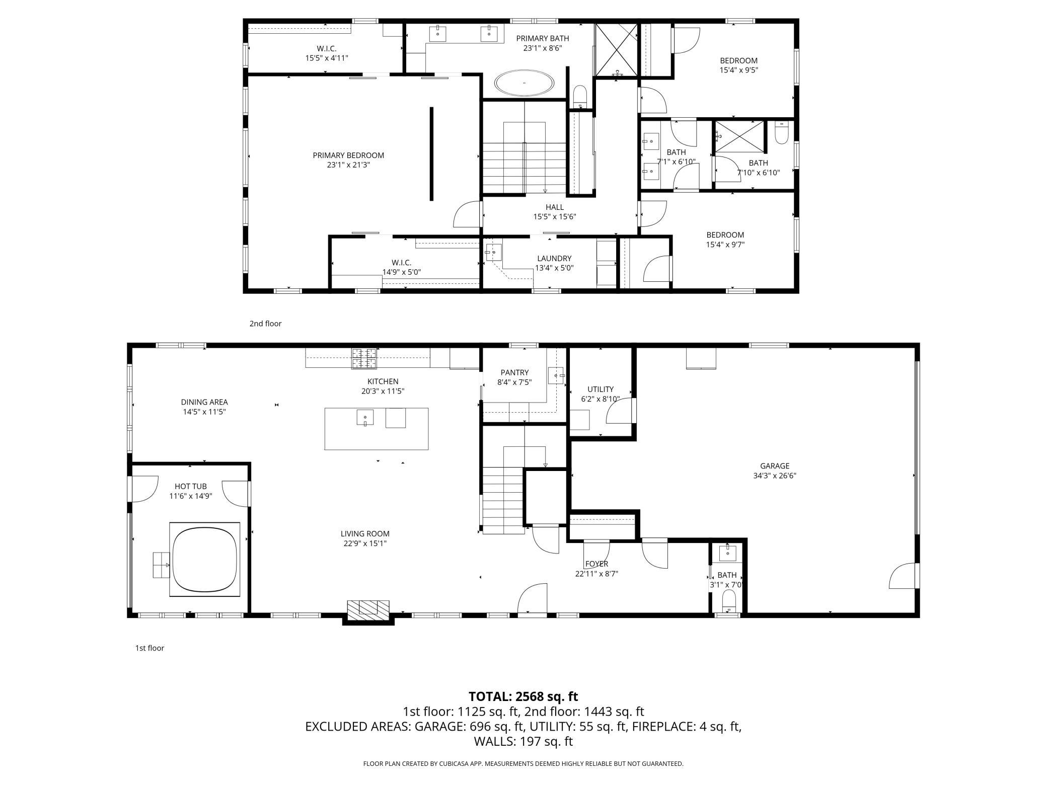 Floor plan of the main level