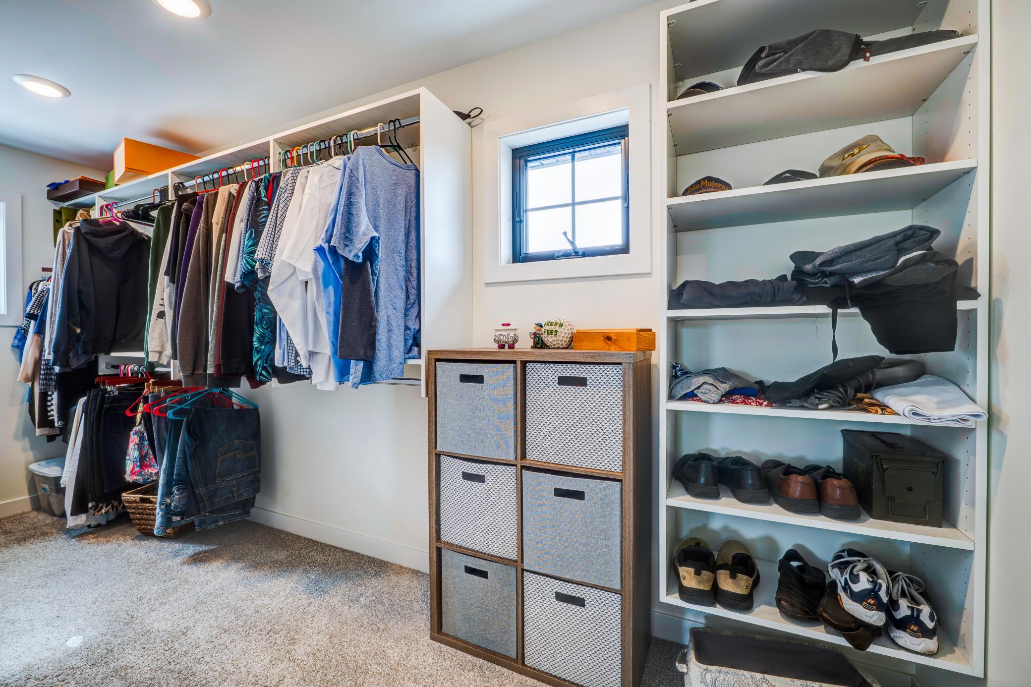Storage within closet