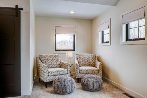 Sitting area within the primary suite