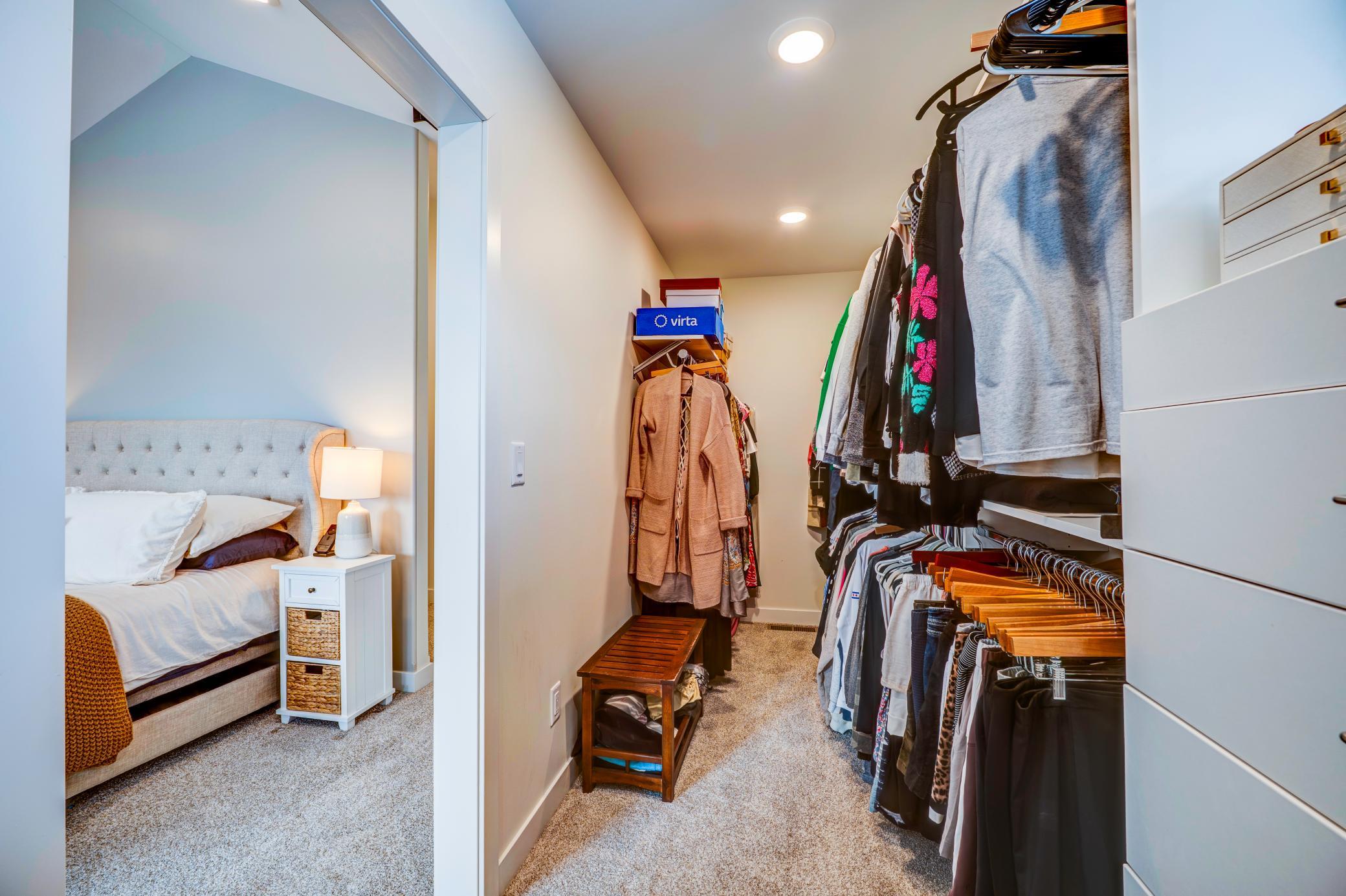 Two walk in Closets.