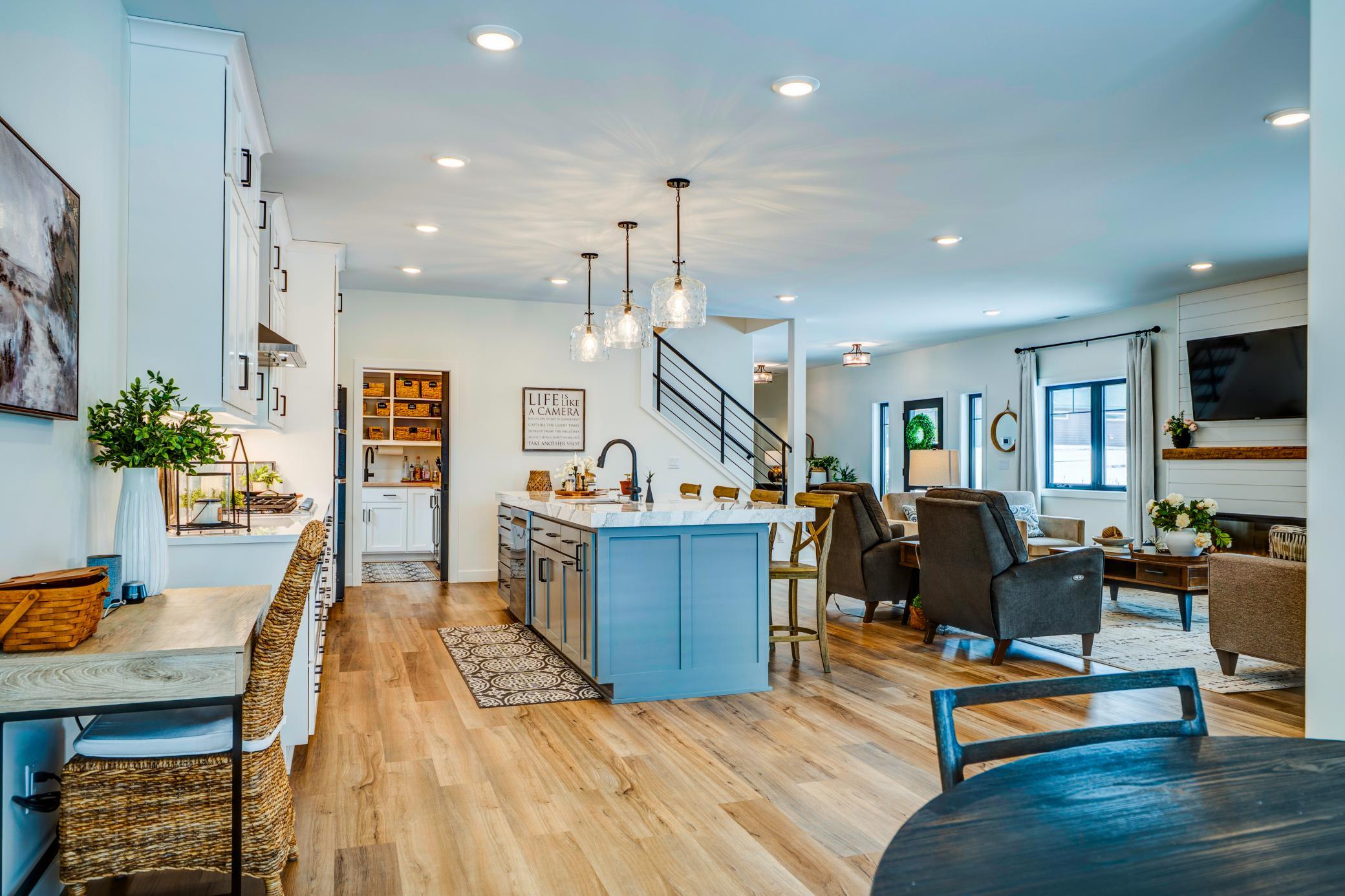 Just off of the kitchen is the pantry