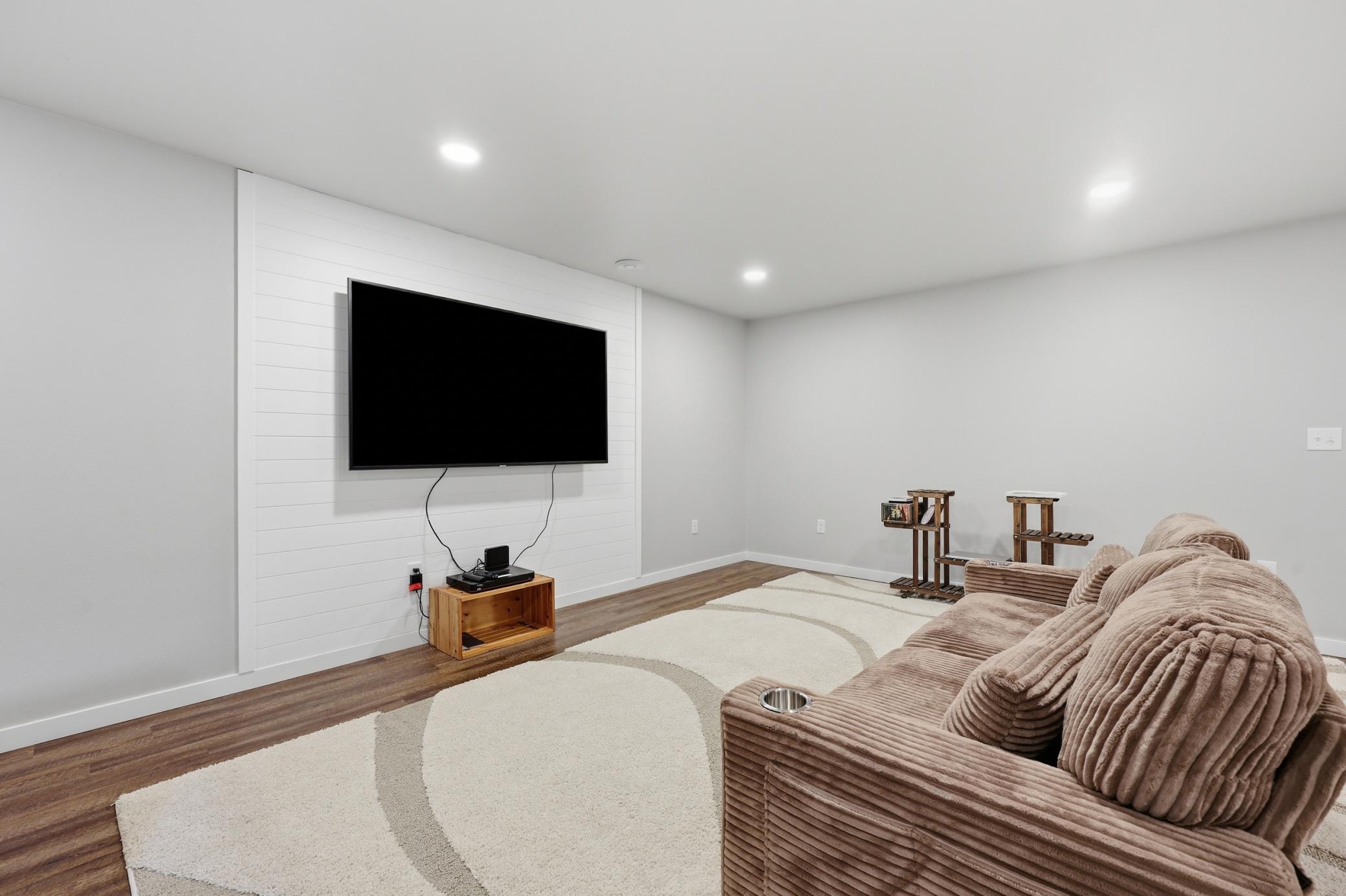 basement family room