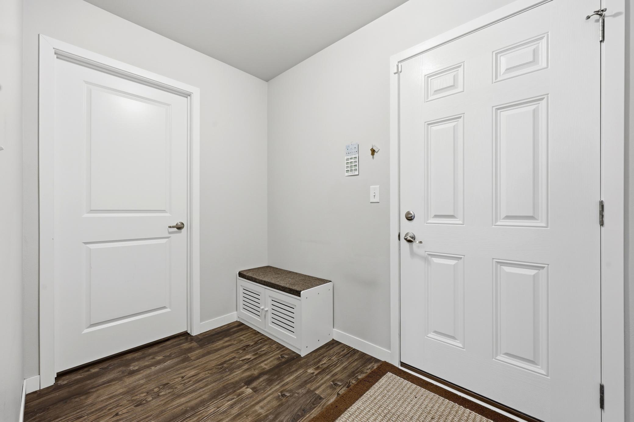 doors to laundry and garage