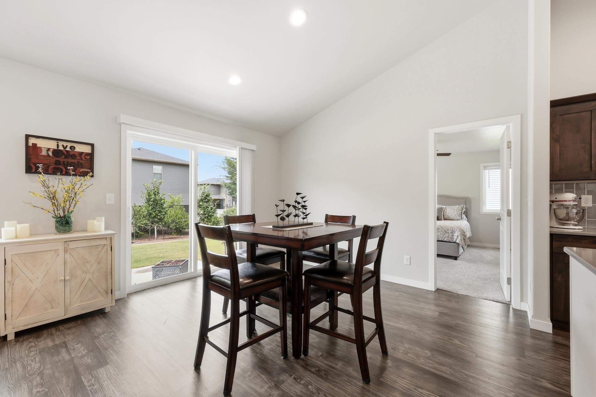 Dining towards patio