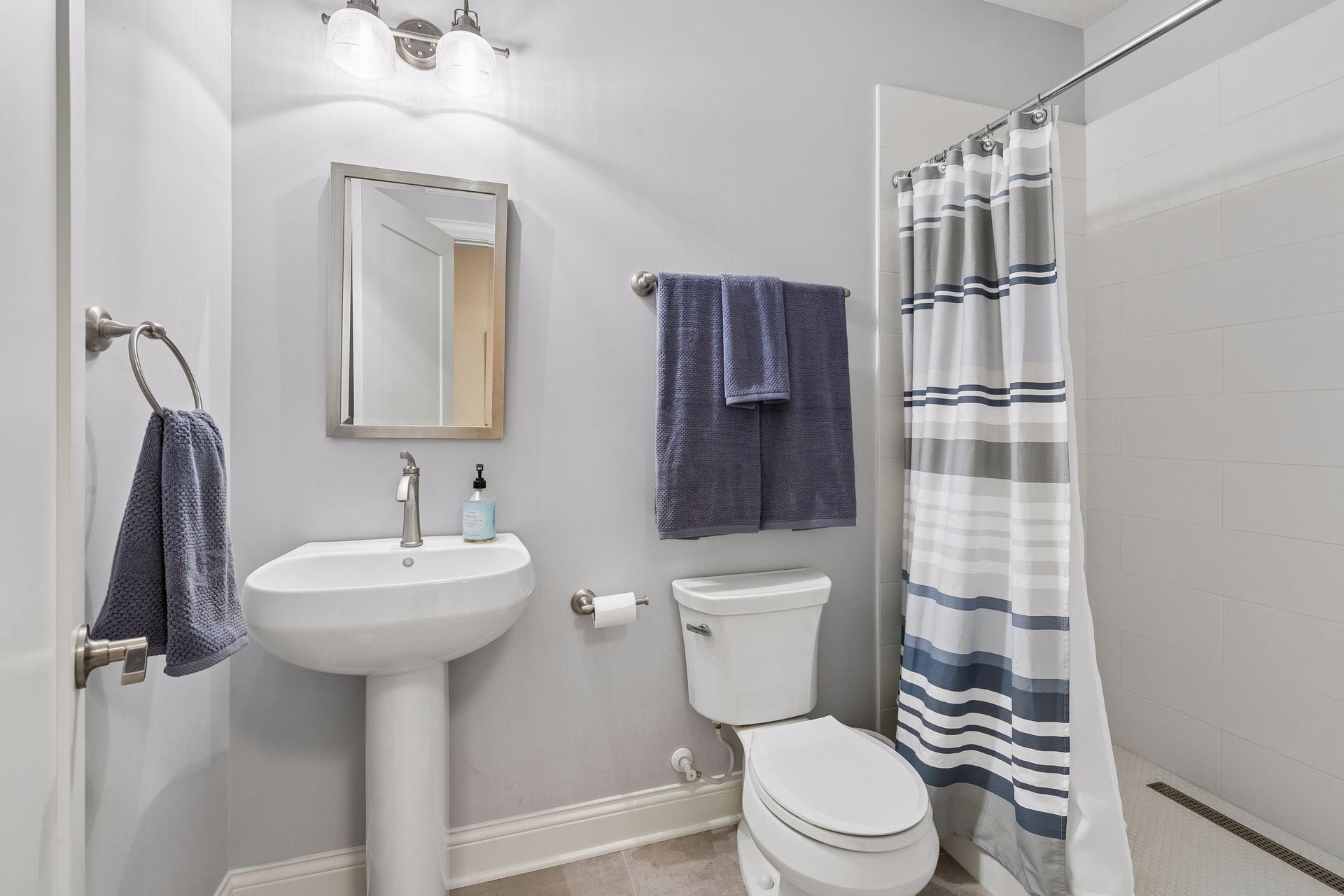 Lower level 3/4 bath