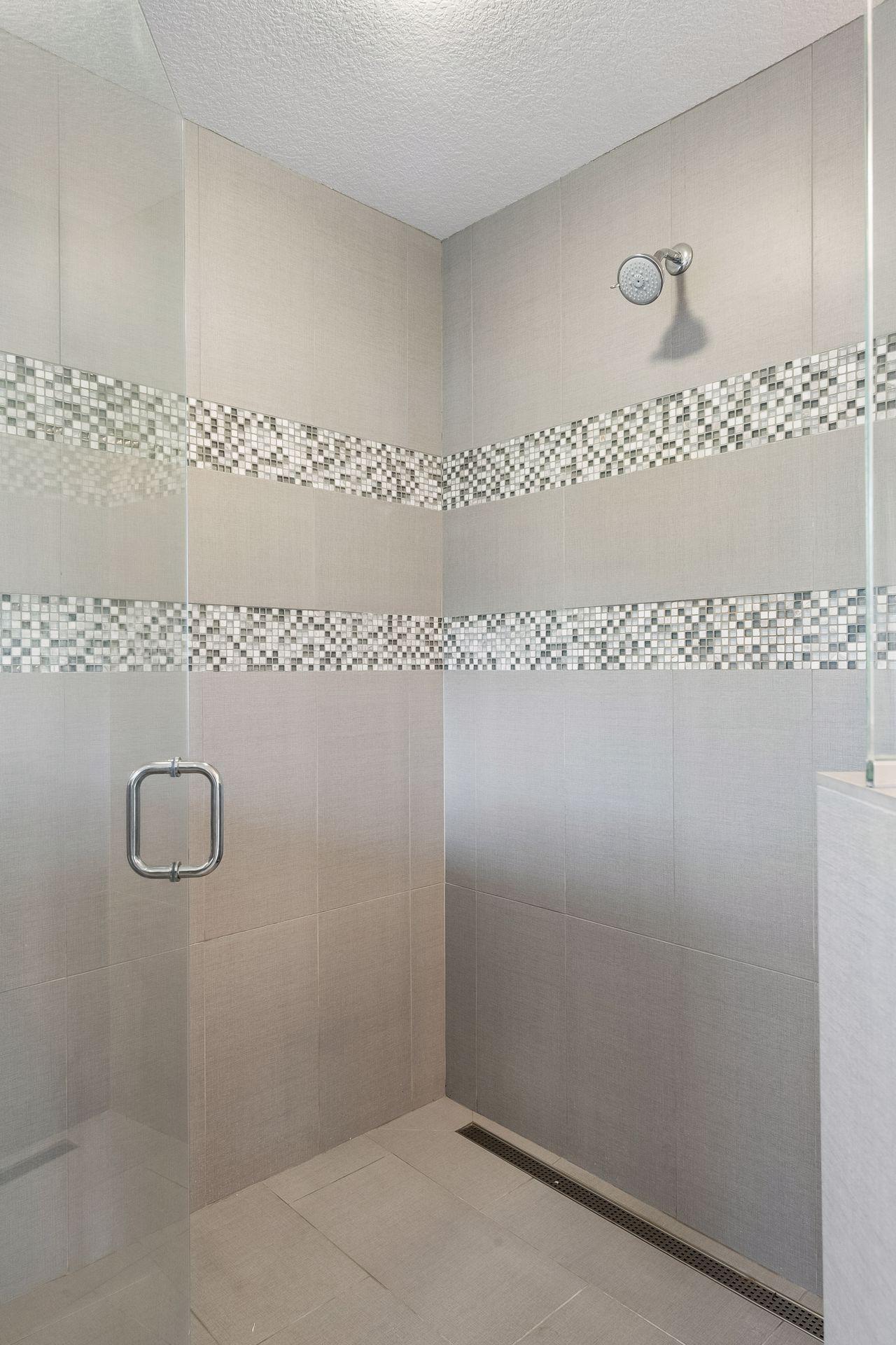 Walk-in shower in master bath