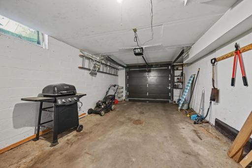 One car garage - its very deep allowing for additional storage