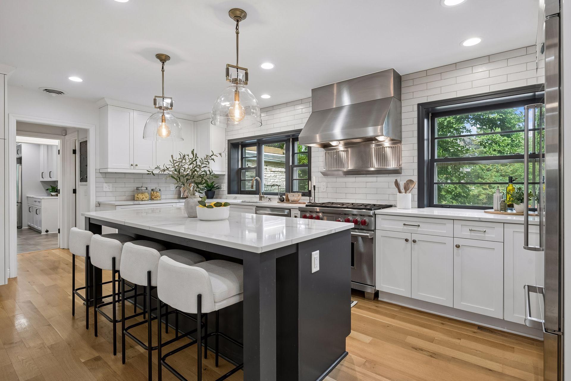 Complete renovation of the kitchen and center Island seating for 4