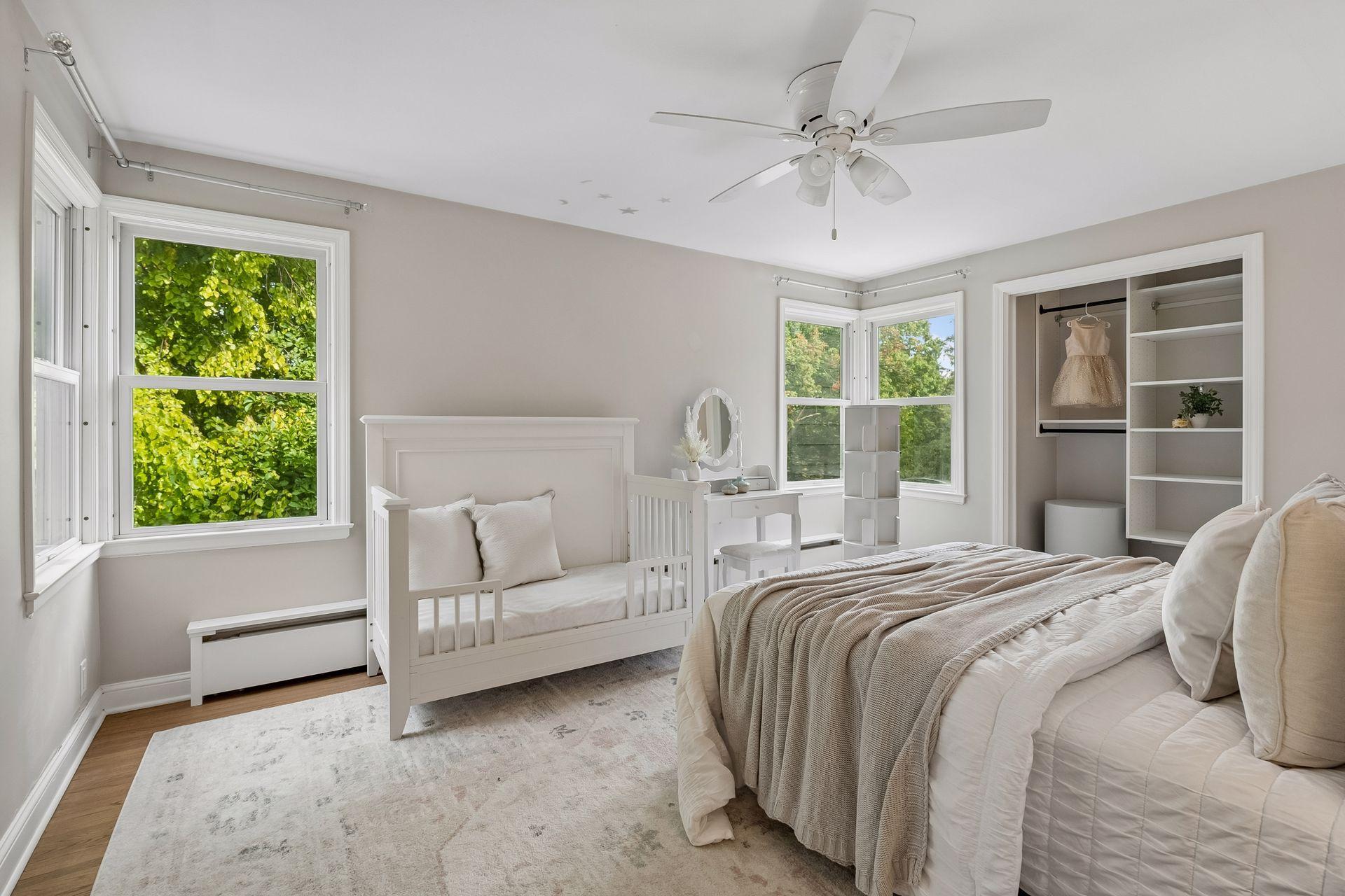 Here is the 2nd bedroom, one of 3 on the upper level