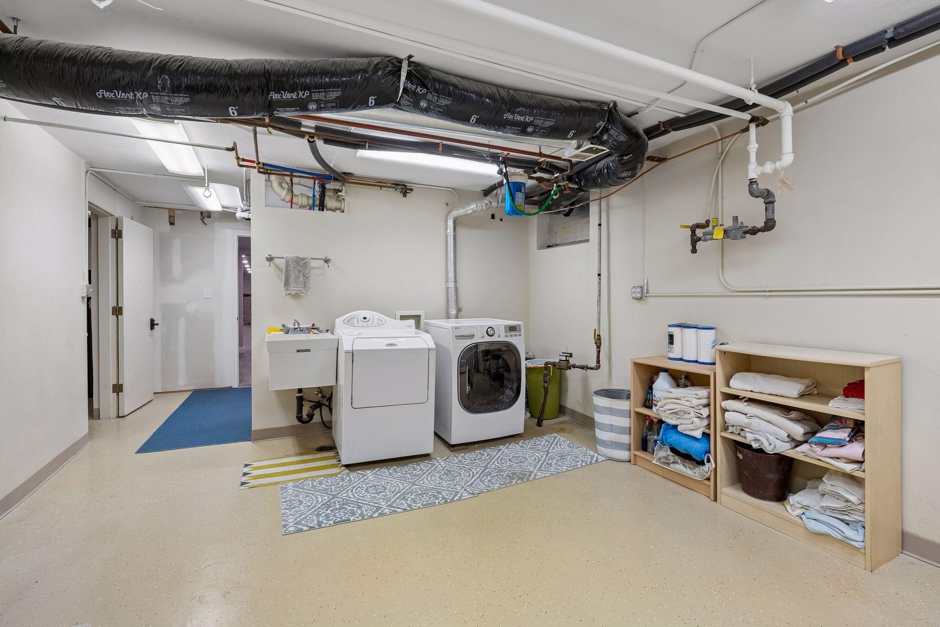 2nd laundry room and storage in lower level