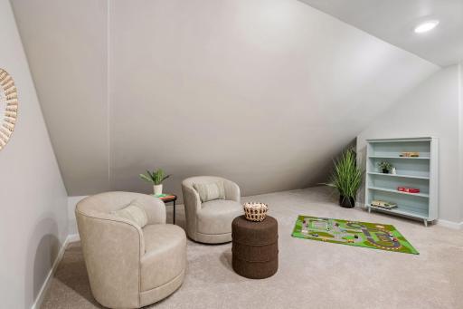 A true standout feature - a flexible two-room suite complete with a dedicated study alcove, newly finished insulation, fresh drywall and a cozy hidden play nook.