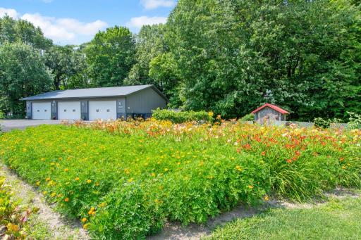 One of the many garden spaces with Annual flowers, Vegetables and Perennials