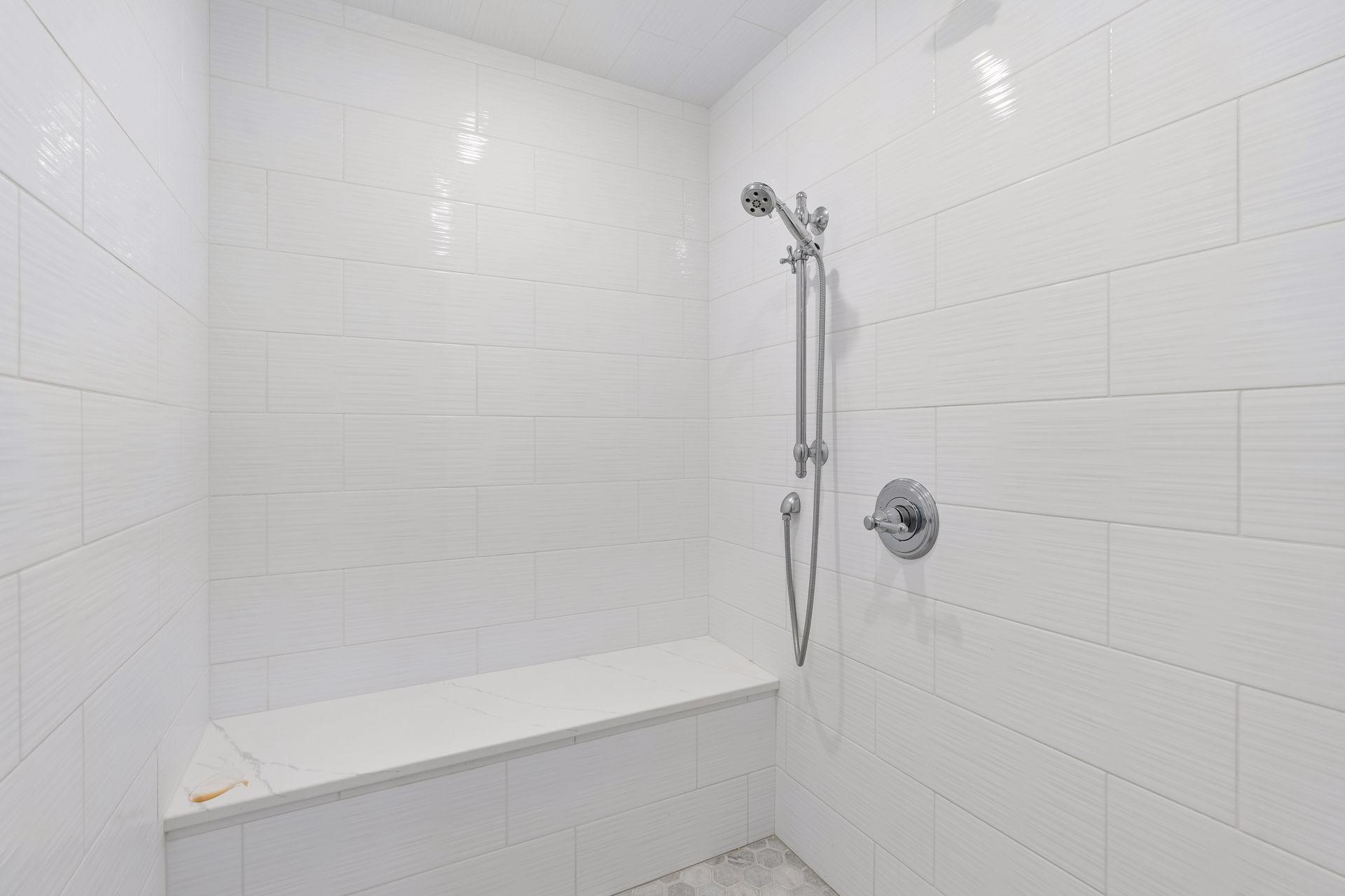 large walk in shower 2 shower heads
