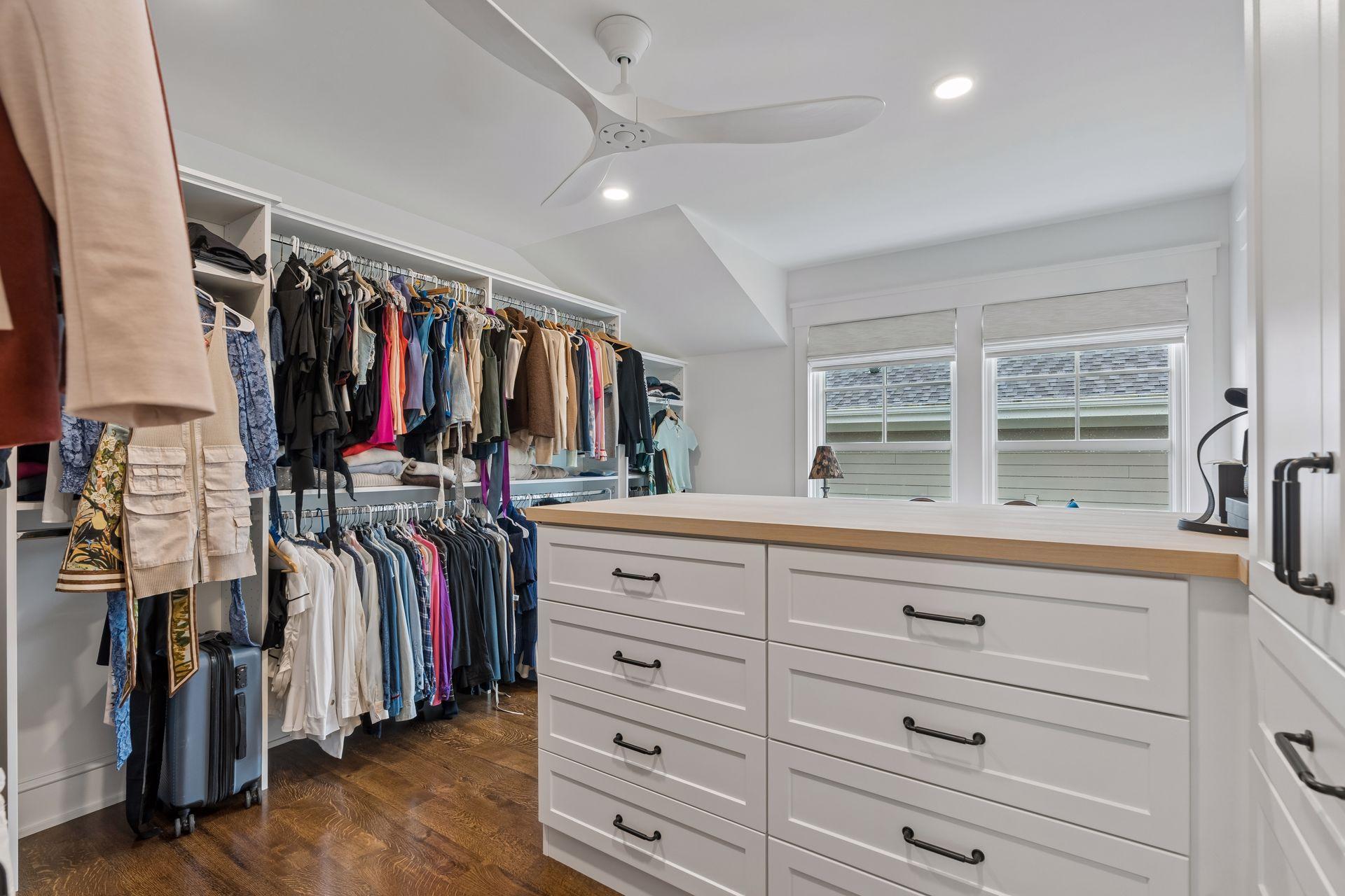 bedroom that was converted to closet, closet systemes easily removed