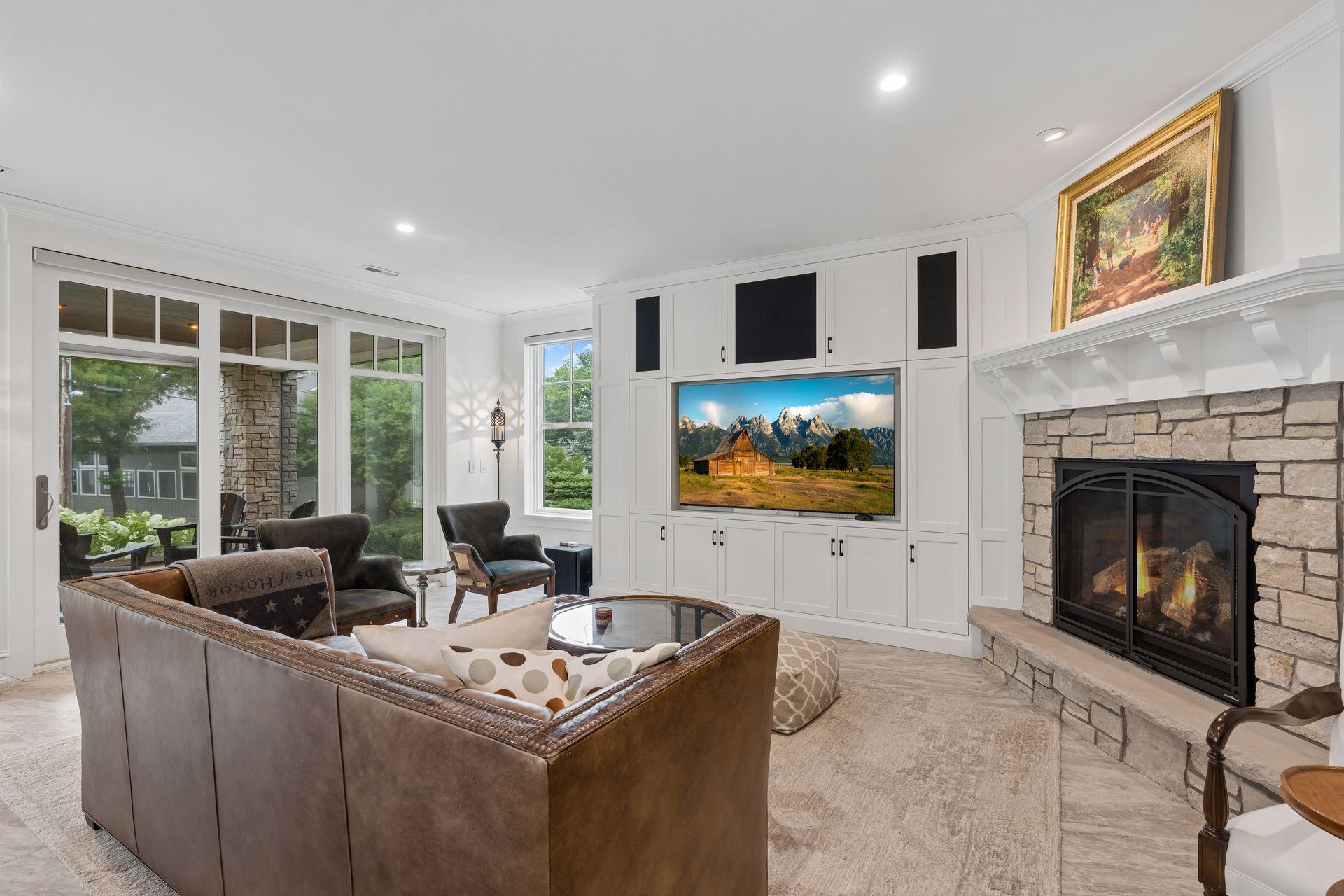 cozy family room area