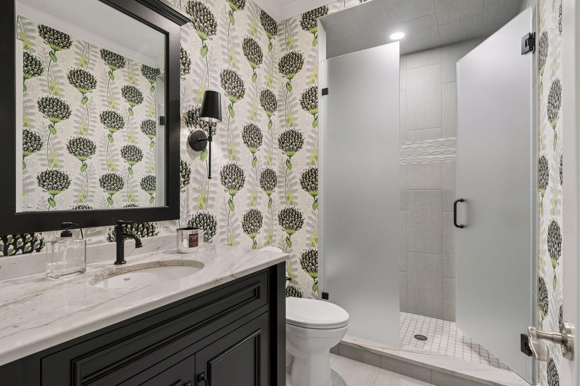 main level 3/4 powder room