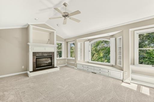 Primary Bedroom. Amazing view with fireplace