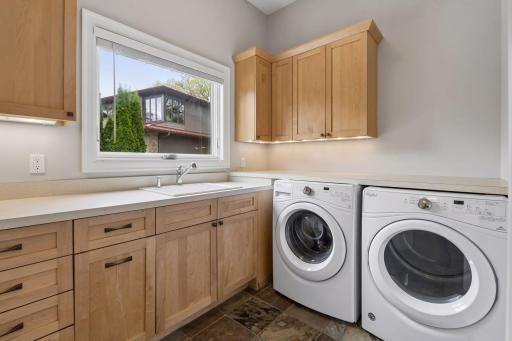 Main level laundry room (just repainted in 2026).