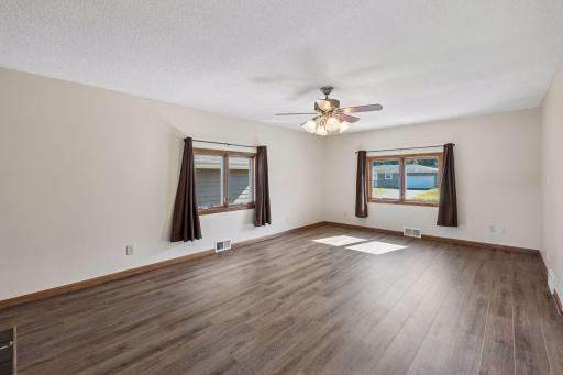 Wonderful family room next to the dining room with LVP flooring