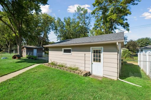 A shed for all the extra stuff, 3 parking spots next to the oversized 2 car garage