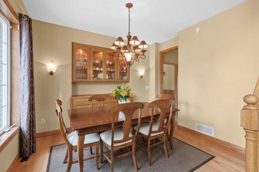 Front Dinning Room with Large Built in Buffet / Cabinet