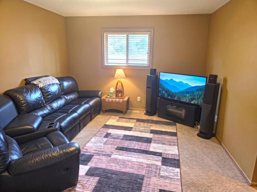 The upstairs family room provides extra space to relax and entertain.