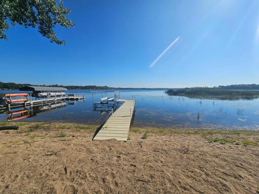 Great sandy beach area to enjoy everything that Clearwater Lake has to offer.