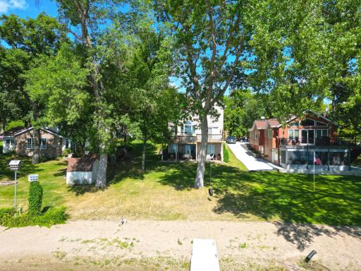 Mature trees provide shade and a great place for a tire swing.