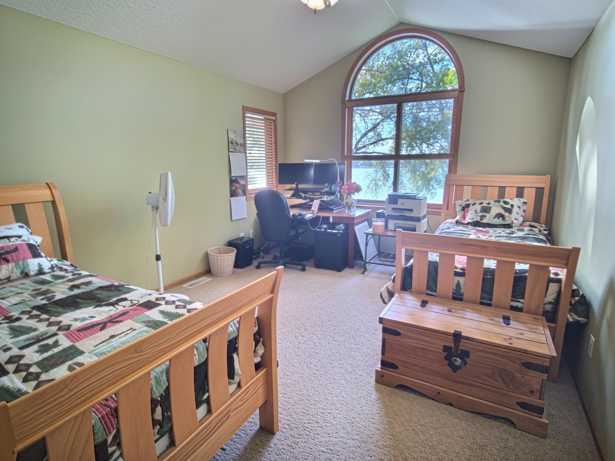 2nd bedroom features large window to give you stunning views of Clearwater Lake.