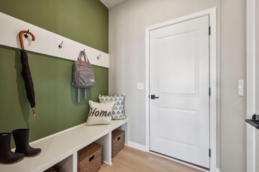 Mudroom from the garage