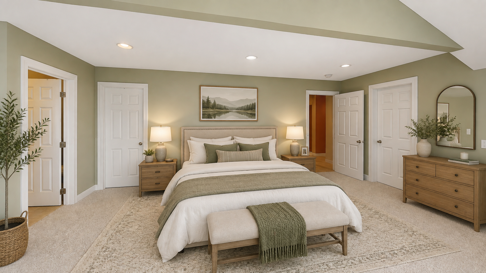 Virtually Staged*Upper Level Primary Bedroom w/En Suite