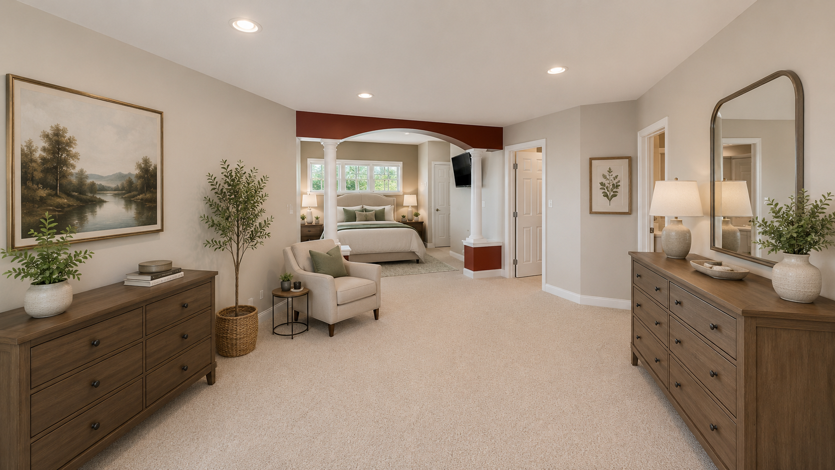Virtually Staged* Main Floor Primary Bedroom
