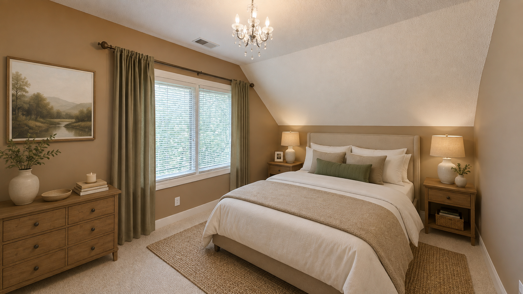 Virtually Staged*Upper Level Guest Bedroom